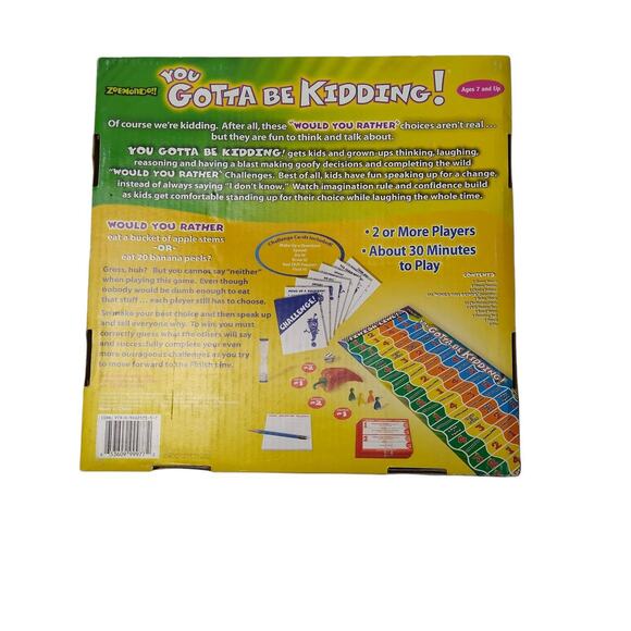 ZOMBMONDO!! You Gotta Be Kidding! Kids Game 2004 *Missing Chili Pepper* - Picture 2 of 4